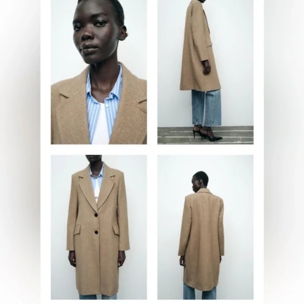 Zara Tan Coat - Picture 6 of 12